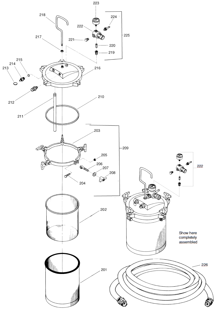 ProFinish Pressure Pot Assembly (770-565)